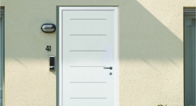 Porte d'entrée Europro motifI 015 RAL 9016