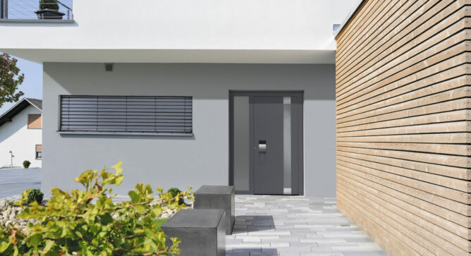 Porte d'entrée aluminium