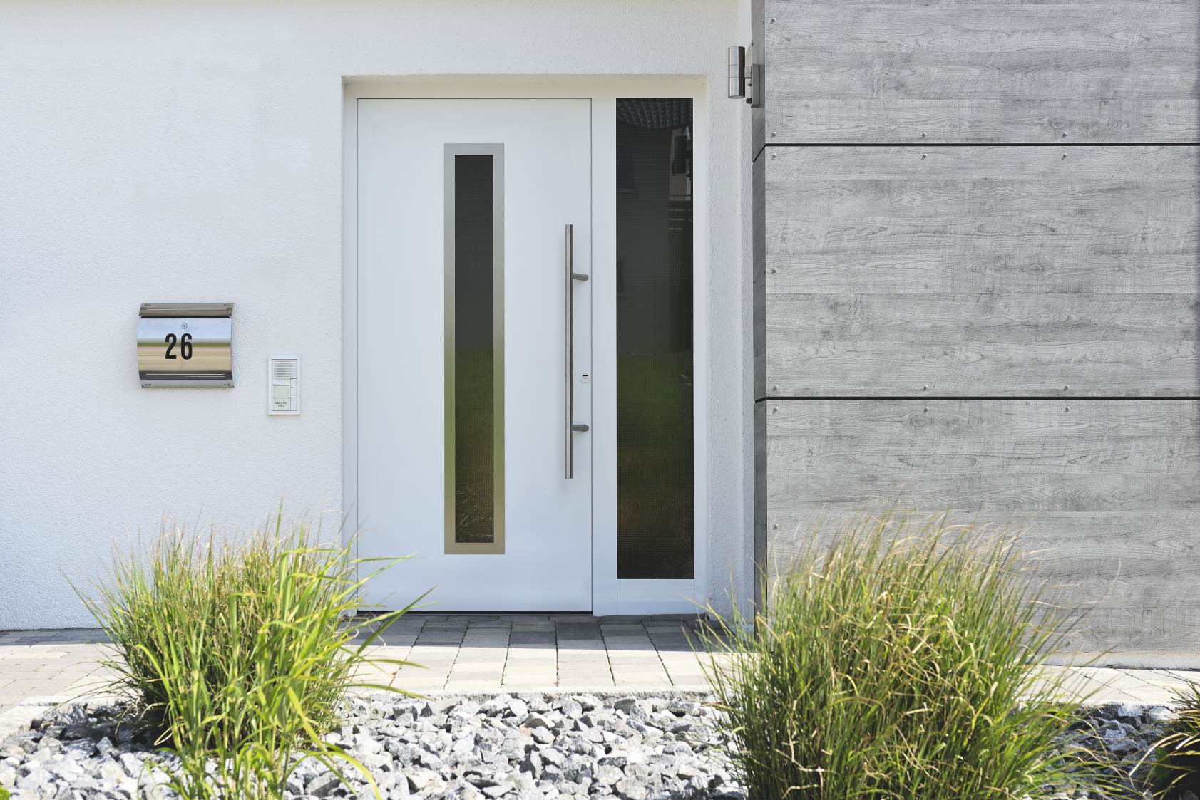 Porte d'entrée Select motif 020 RAL 9016
